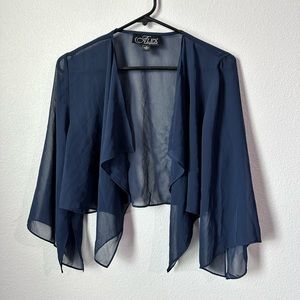 Alex Evenings Women's Sheer Bolero Chiffon